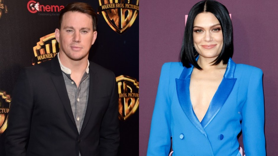Side by side photos of Channing Tatum and Jessie J