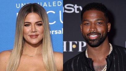 Side by side photos of Khloe Kardashian and Tristan Thompson