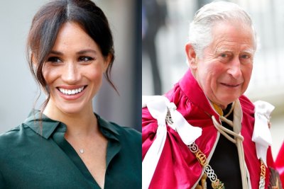 Side by side photos of Meghan Markle and Prince Charles
