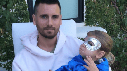 Scott and Reign Disick sitting