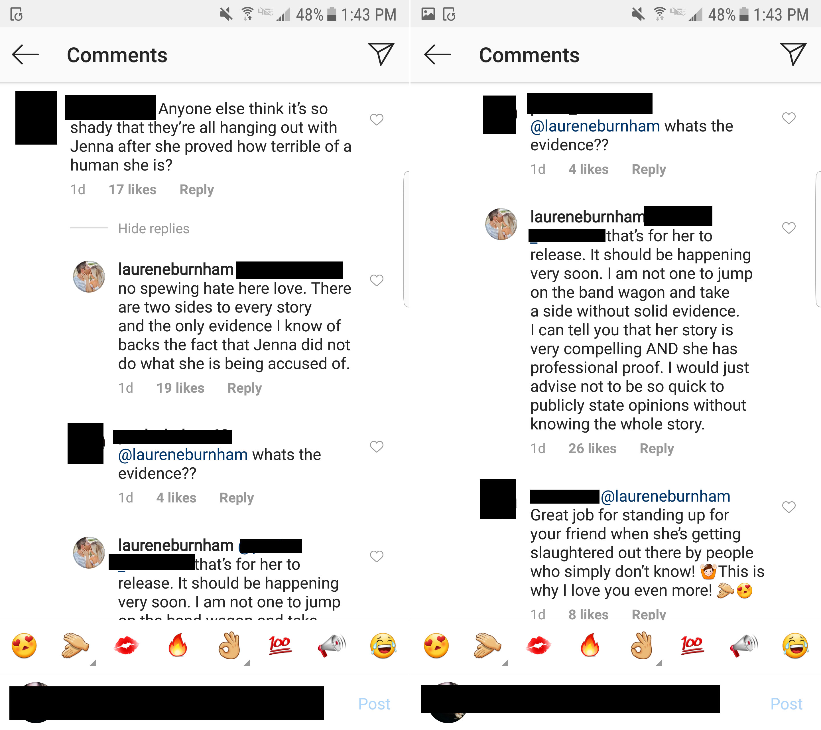 Lauren Burnham Defends Jenna Cooper Amid Cheating Scandal Life & Style