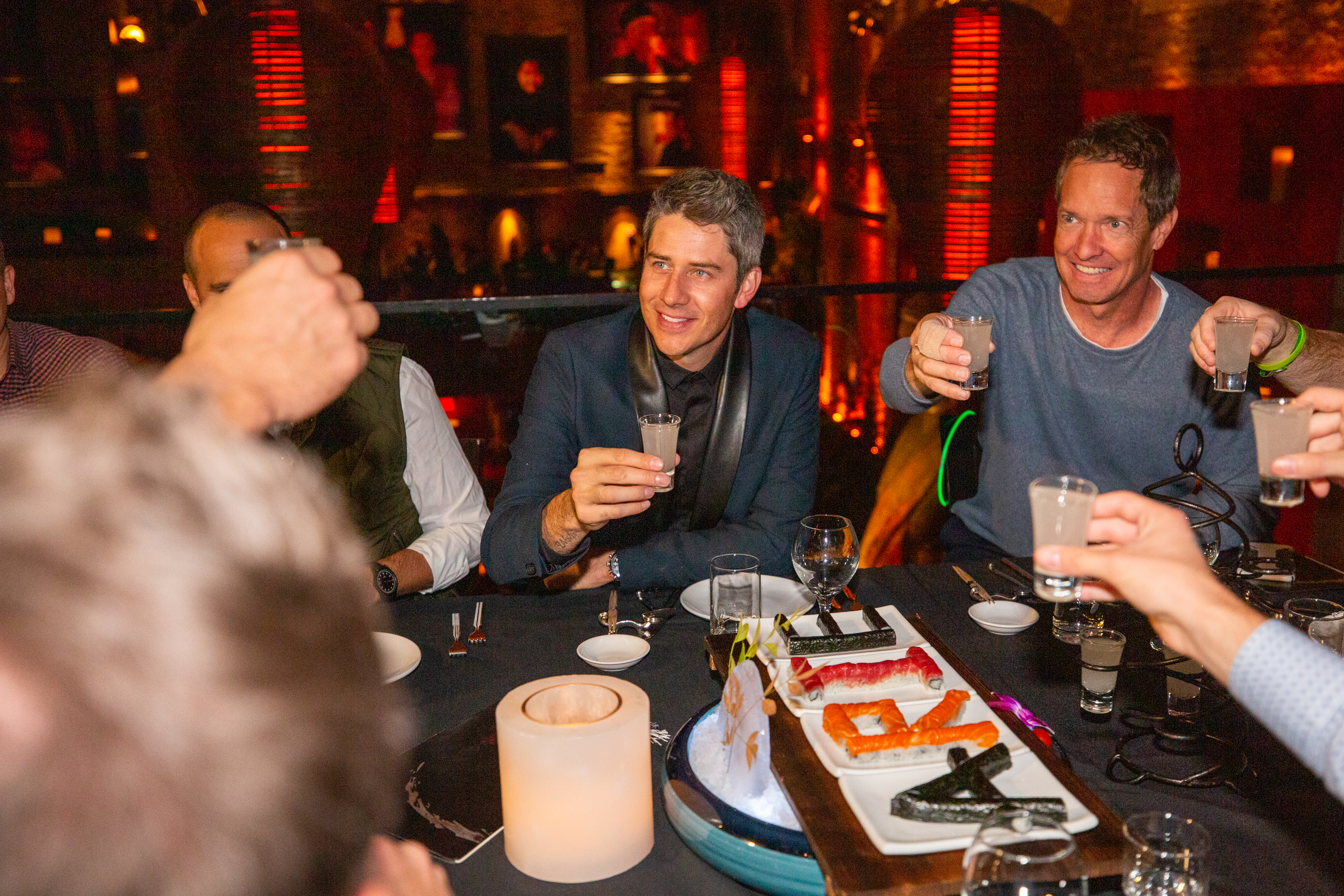 Arie and friends dine at TAO