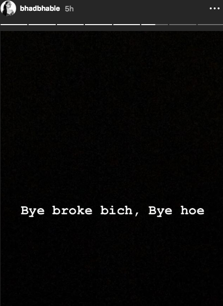 Danielle Bregoli Iggy Azalea drink thrown Fashion Nova Party