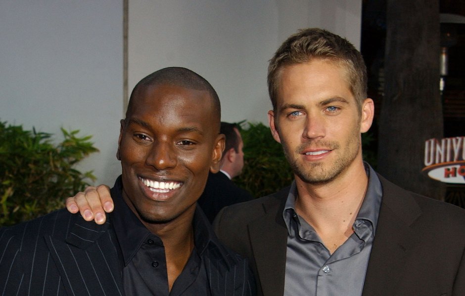 Paul Walker and Tyrese Gibson at a movie premiere together