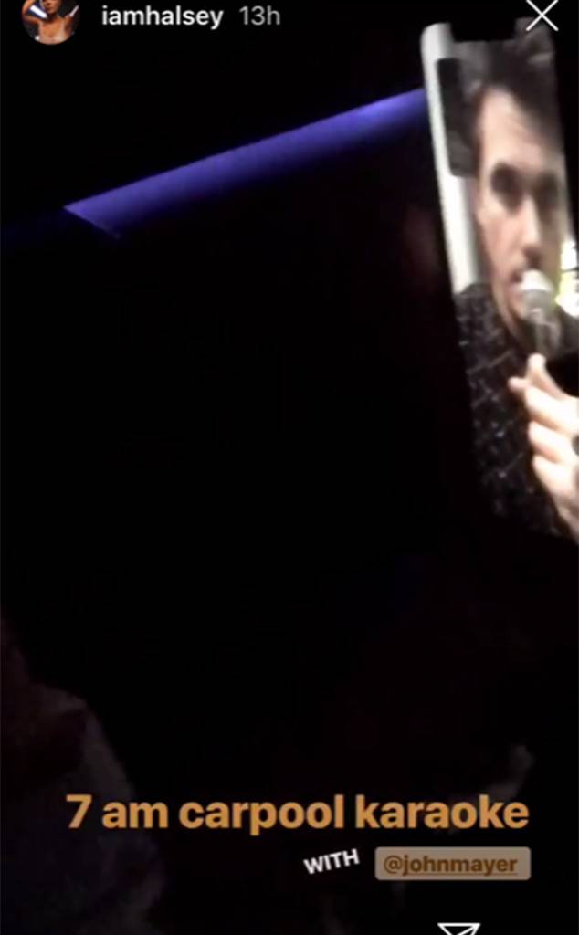 Halsey and John Mayer Facetime on Instagram Stories