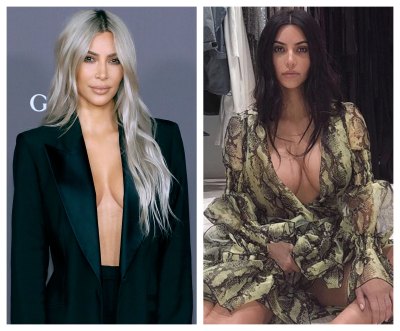 Kim Kardashian, Getty, Instagram, Split