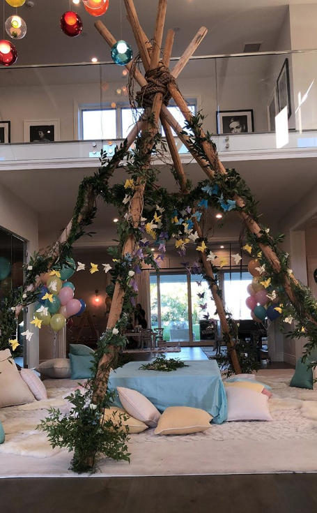 Dream Kardashian birthday party at Kylie Jenners house