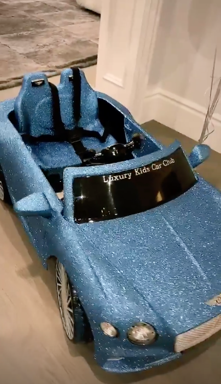 Dream Kardashian blue bentley birthday gift