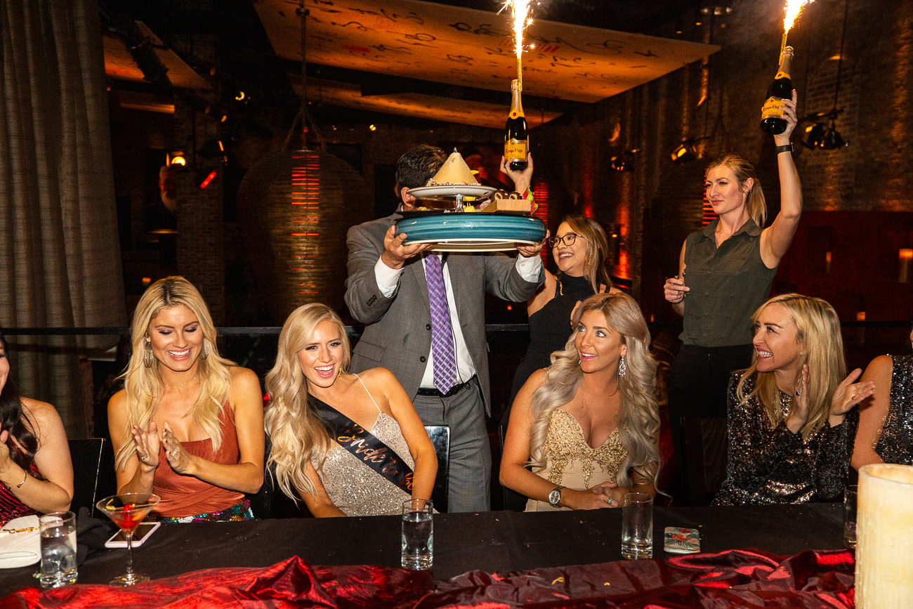 Lauren Burnham and friends dine at TAO