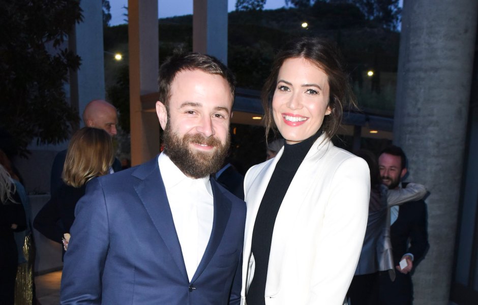 Mandy Moore and Taylor Goldsmith posing