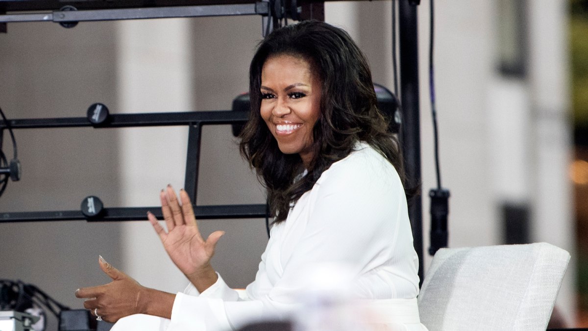 Michelle Obama smiling
