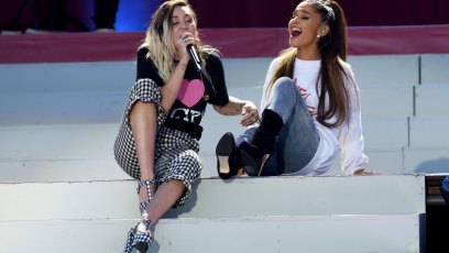 Miley Cyrus Ariana Grande Vegan Day