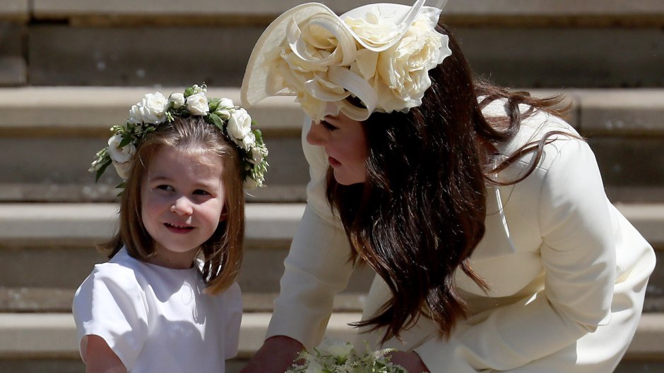 Princess Charlotte and Kate Middleton at the royal wedding