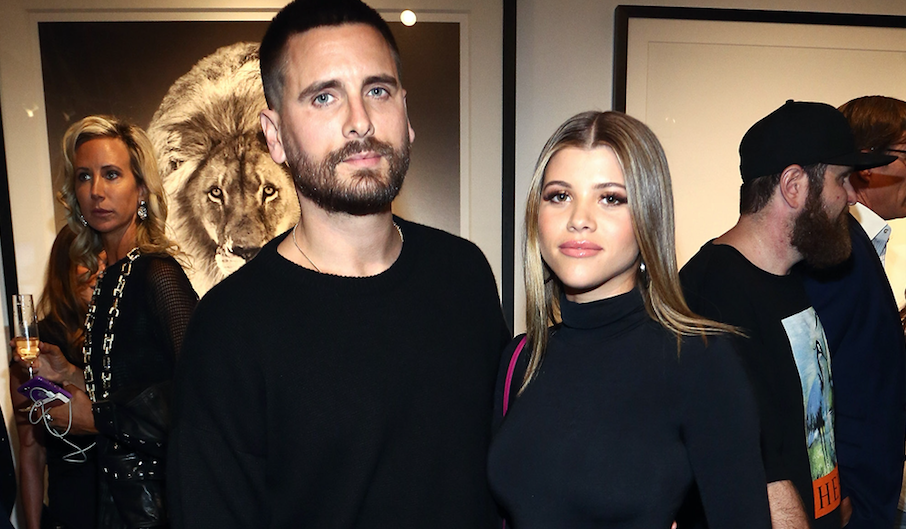 Scott-Disick-Sofia-Richie-Posing-For-Picture-Not-Smiling