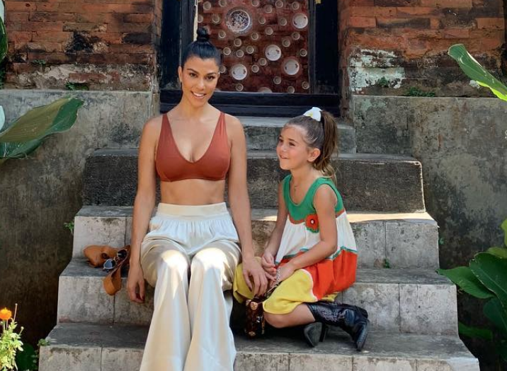 Kourtney Kardashian, Penelope Disick, Posing on Instagram, Bali,