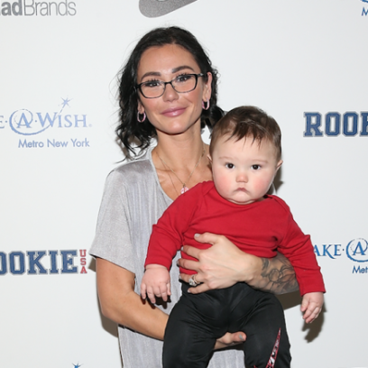 Jenni "JWoww" Farley, Son, Greyson, Posing