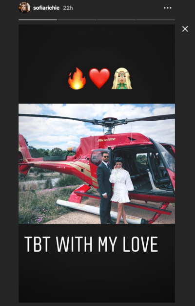 Sofia Richie, Scott Disick, Throwback, Helicopter