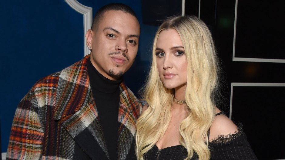 Ashlee Simpson And Husband Evan Ross Smirking At the Camera