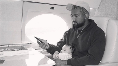 Kanye West chicago West Private Jet