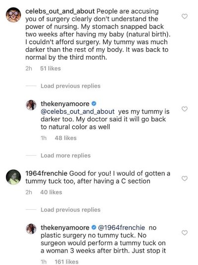 kenya moore post baby bod