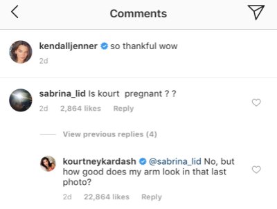 kourtney kardashian pregnancy rumors