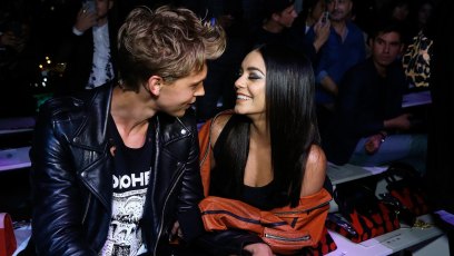 Austin Butler and Vanessa Hudgens at New York Fashion Week