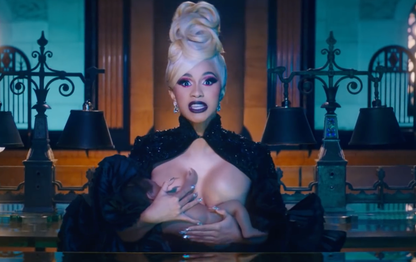 Cardi B and Kulture in 'Money' music video