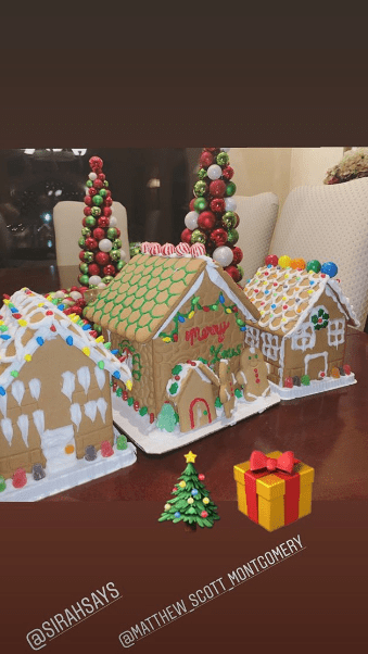 Demi Lovato's friends' gingerbread houses