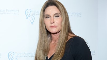 Caitlyn Jenner, Black Dress, Straight Hair, Posing