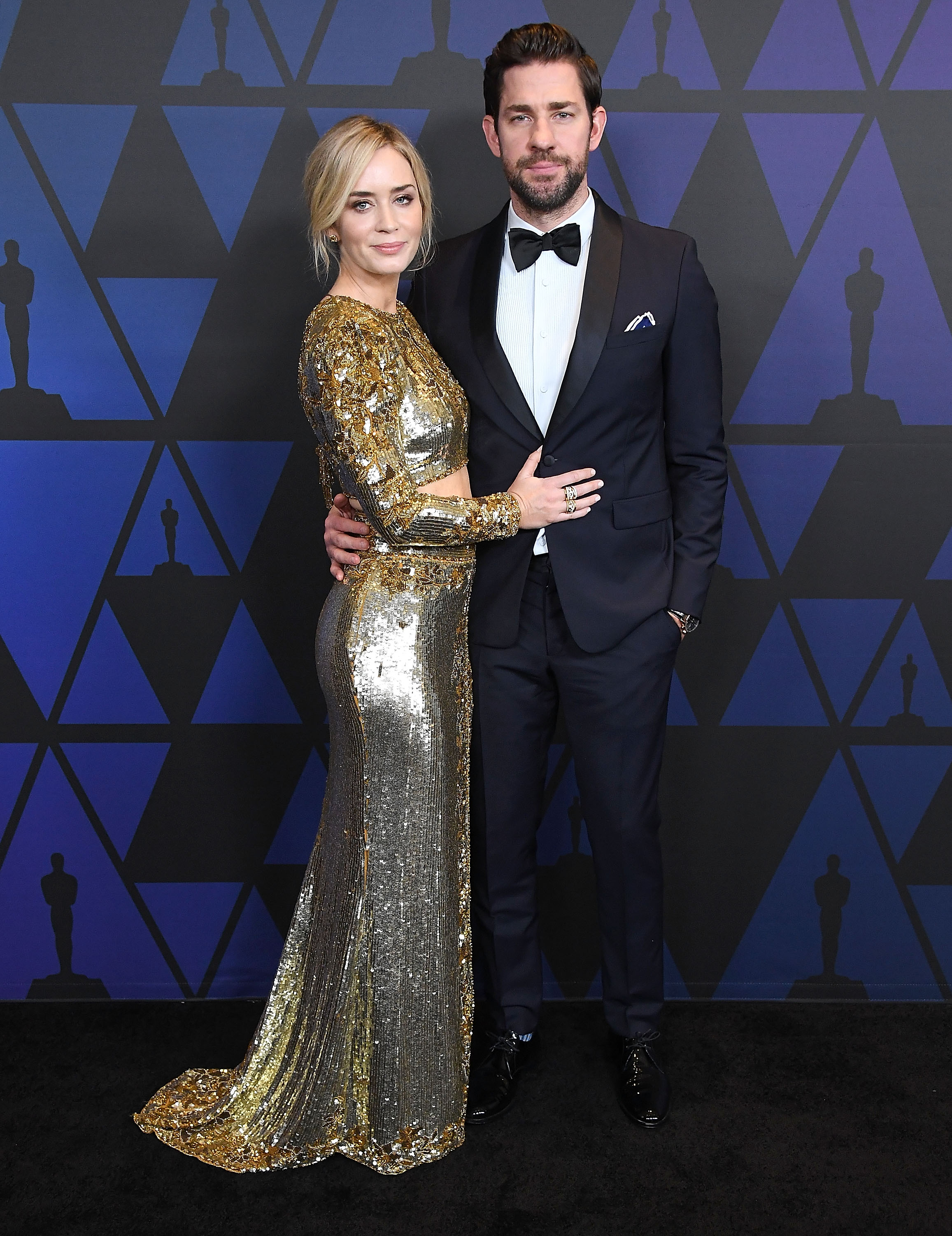 Emily Blunt, John Krasinski, Posing, Red Carpet