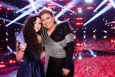 The Voice Season 15 winner Chevel Shepherd and Kelly Clarkson