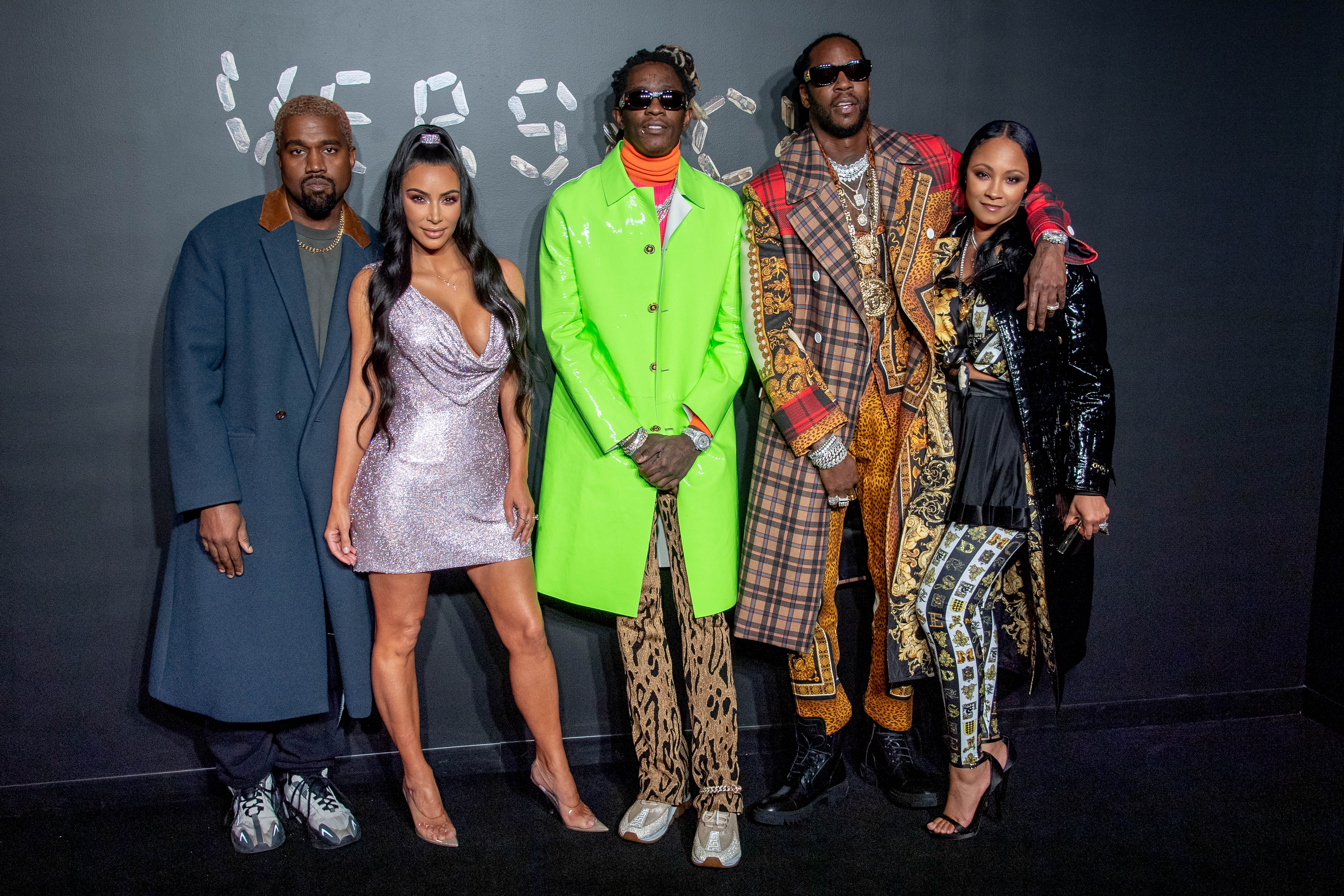 Kanye West, Kim Kardashian West, Young Thug, 2 Chainz, Kesha Ward