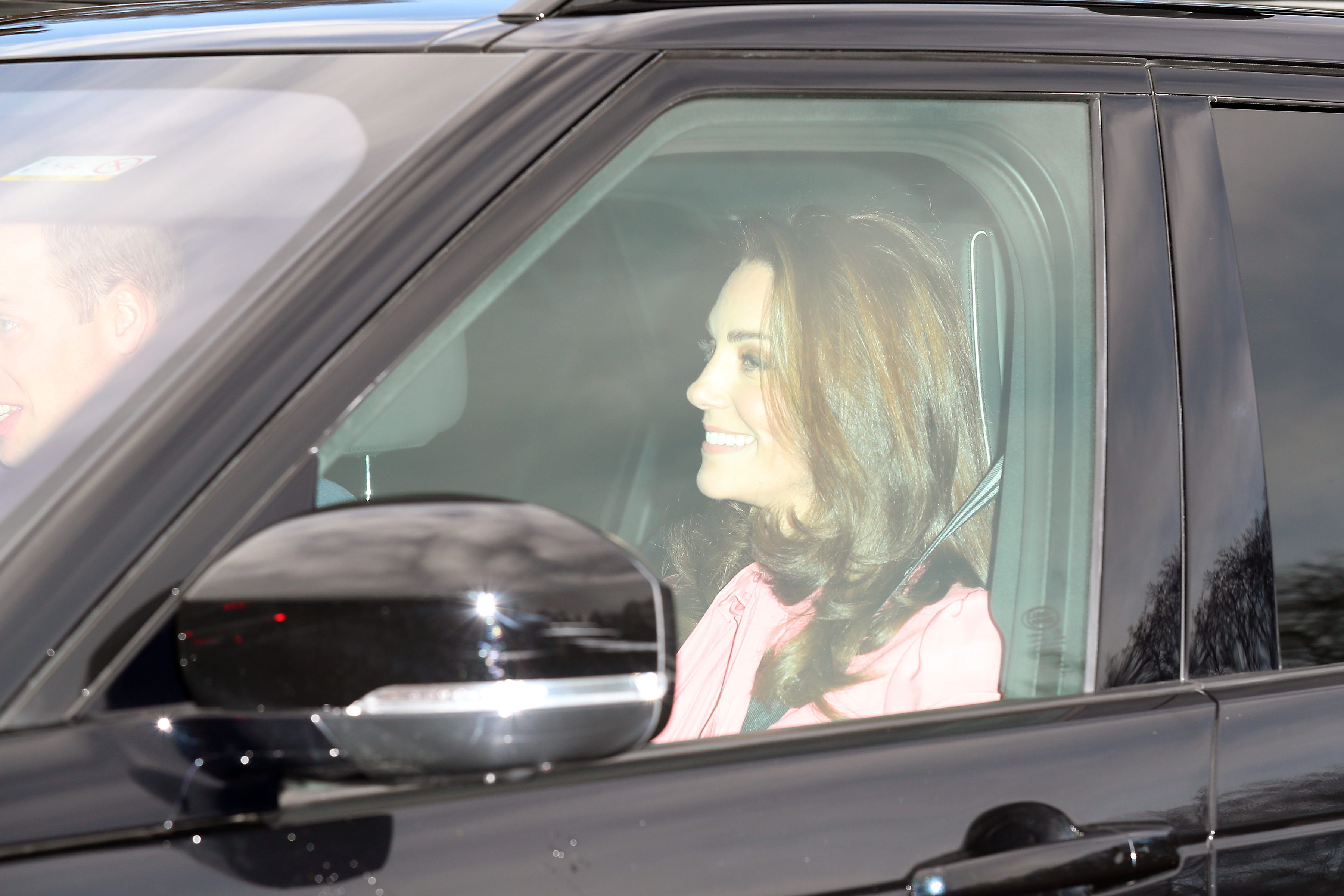 Kate Middleton, Pink Dress, Queen Elizabeth Christmas Lunch