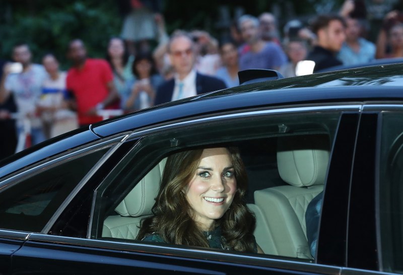 Kate Middleton backseat of a car