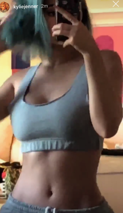 Kylie Jenner instagram of flat stomach