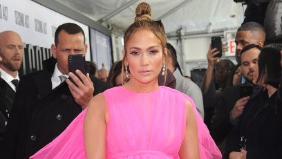 Jennifer Lopez Hot Pink Dress