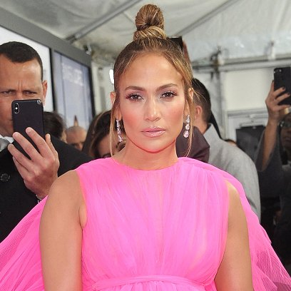 Jennifer Lopez Hot Pink Dress