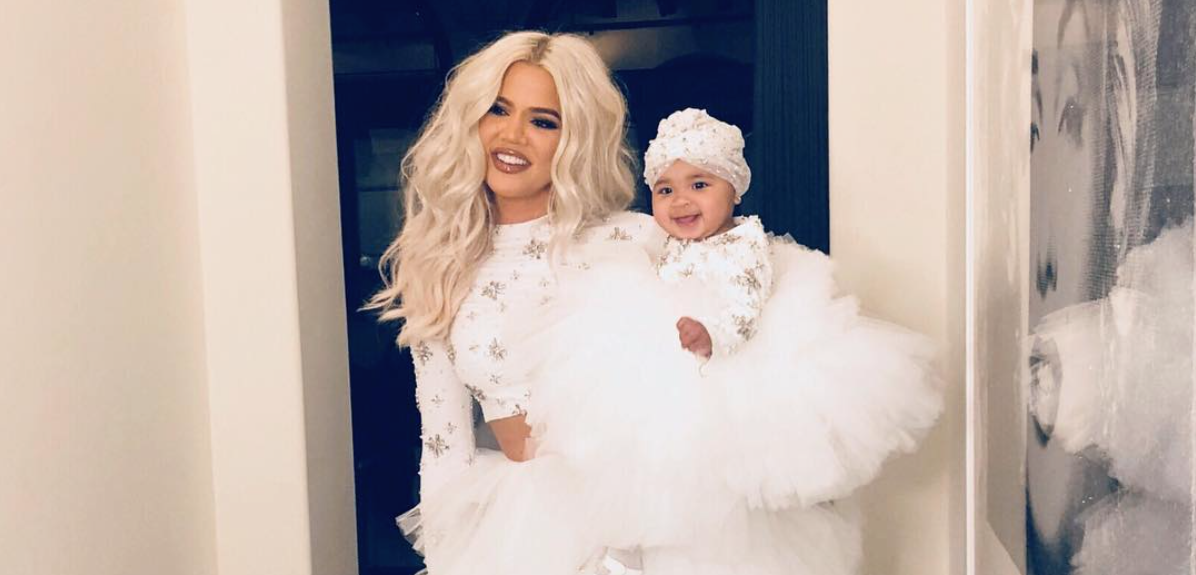 Khloe Kardashian and baby True Thompson