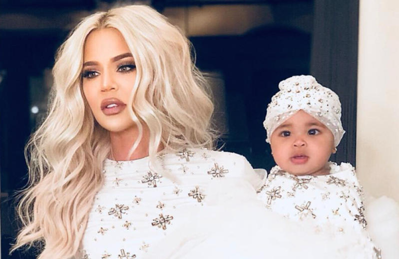 Khloe Kardashian and baby True Thompson