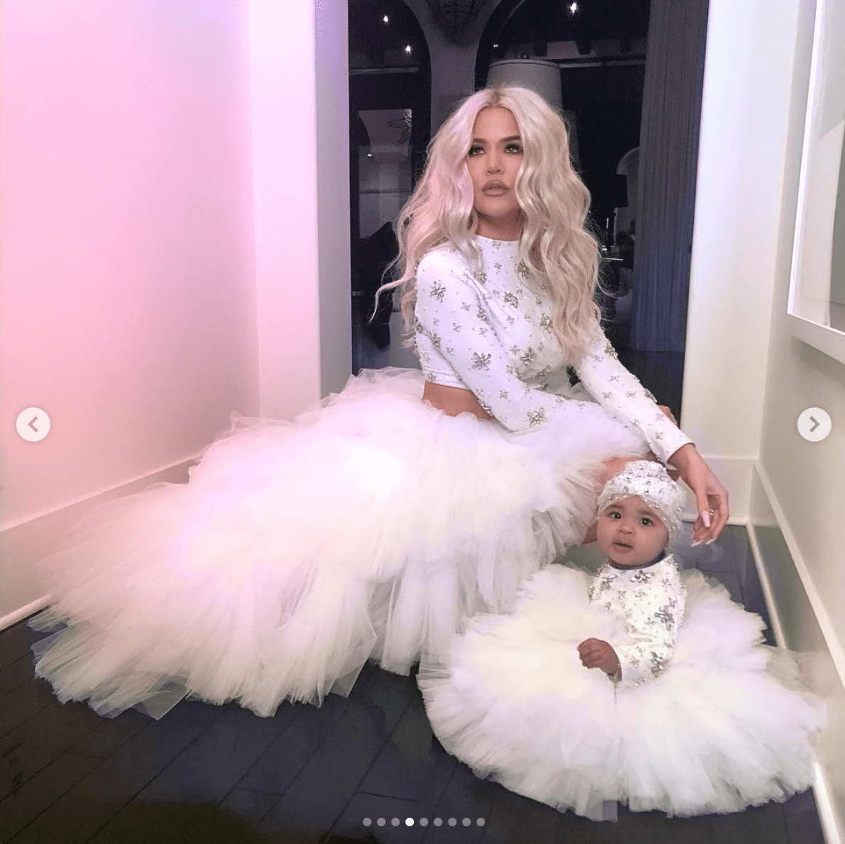 Khloe Kardashian and baby True Thompson