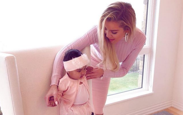 Khloe Kardashian and baby True
