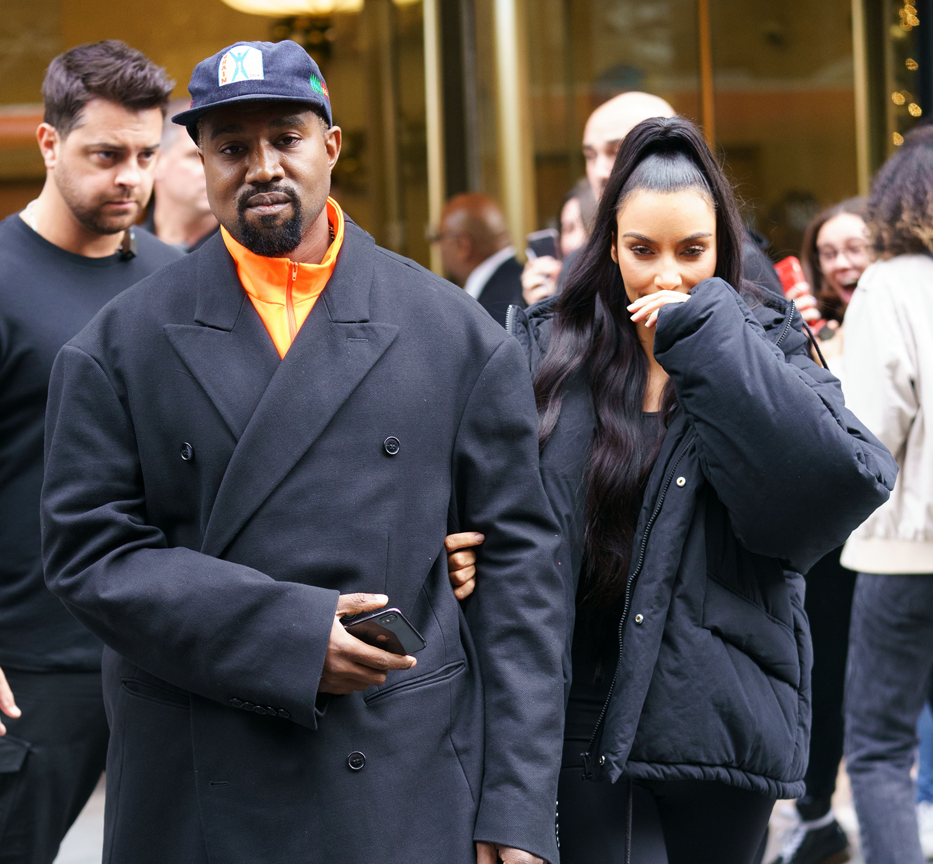 Kim Kardashian and Kanye West in NYC