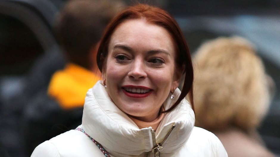 Lindsay Lohan NYC Happy