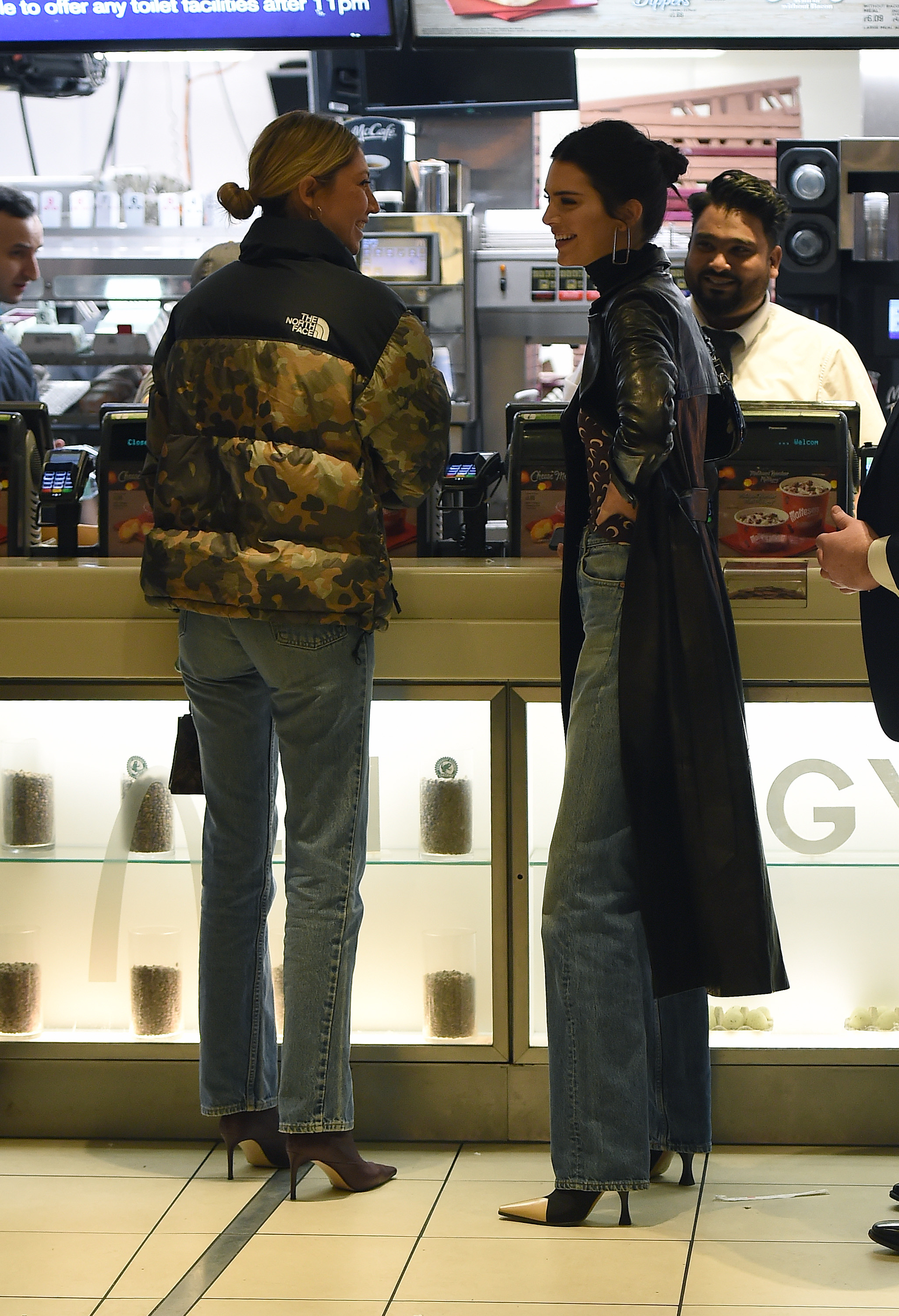 Kendall Jenner proves that supermodels do eat junk food, by stopping off at McDonald's on Oxford Street, following her red carpet appearance at the British Fashion Awards.