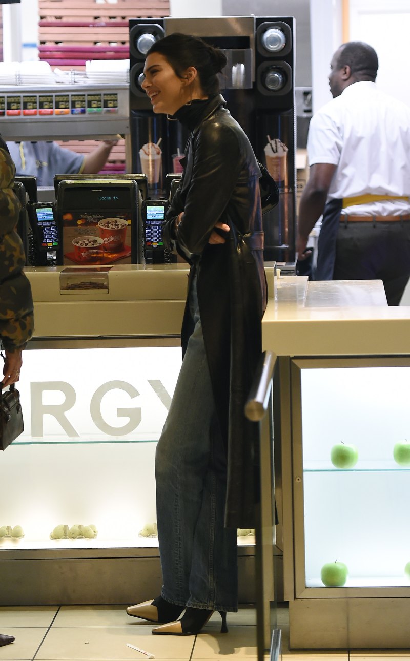 Kendall Jenner proves that supermodels do eat junk food, by stopping off at McDonald's on Oxford Street, following her red carpet appearance at the British Fashion Awards.