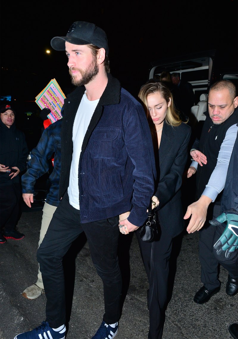 Miley Cyrus, Liam Hemsworth, Holding Hands, NYC
