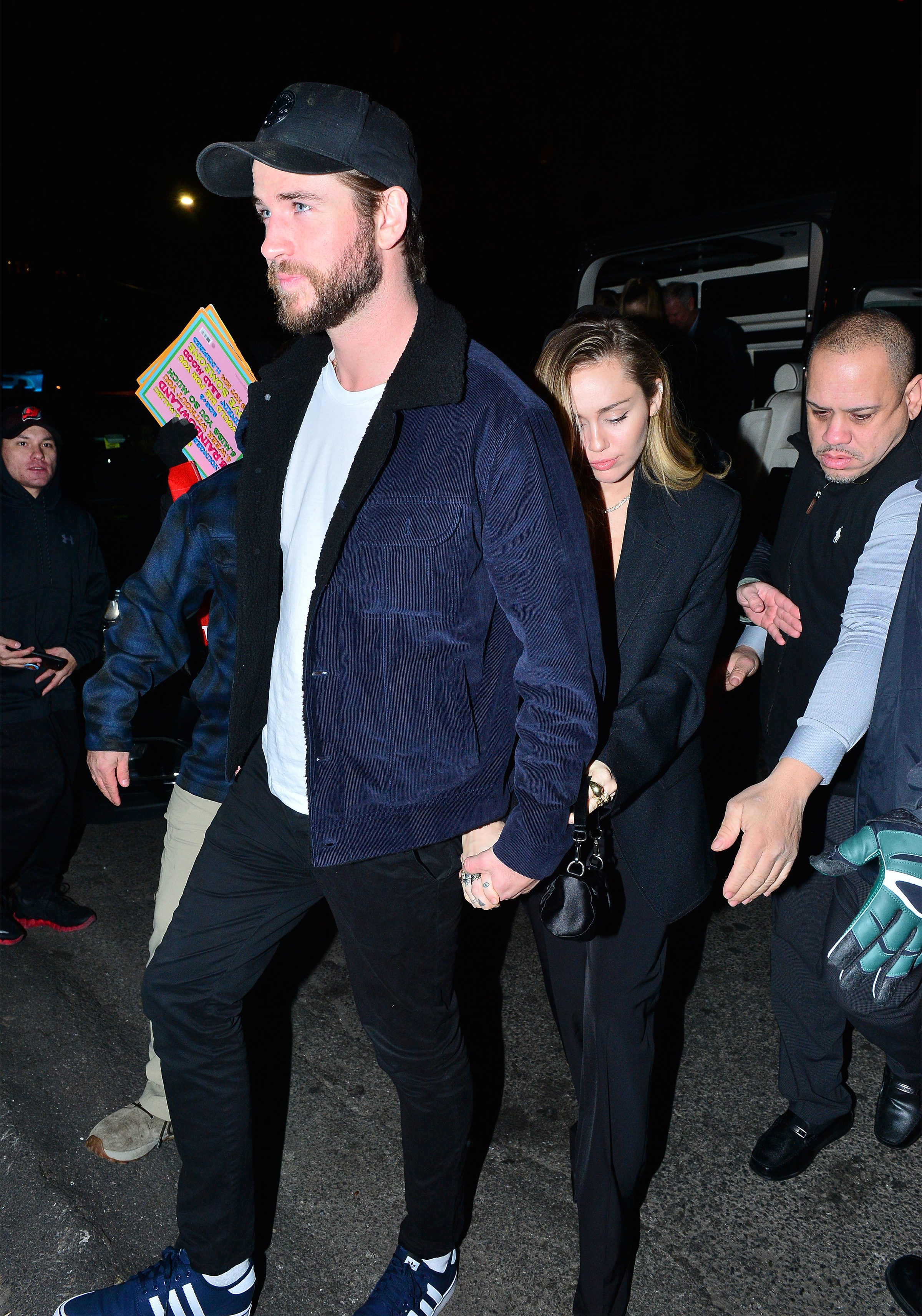 Miley Cyrus, Liam Hemsworth, Holding Hands, NYC