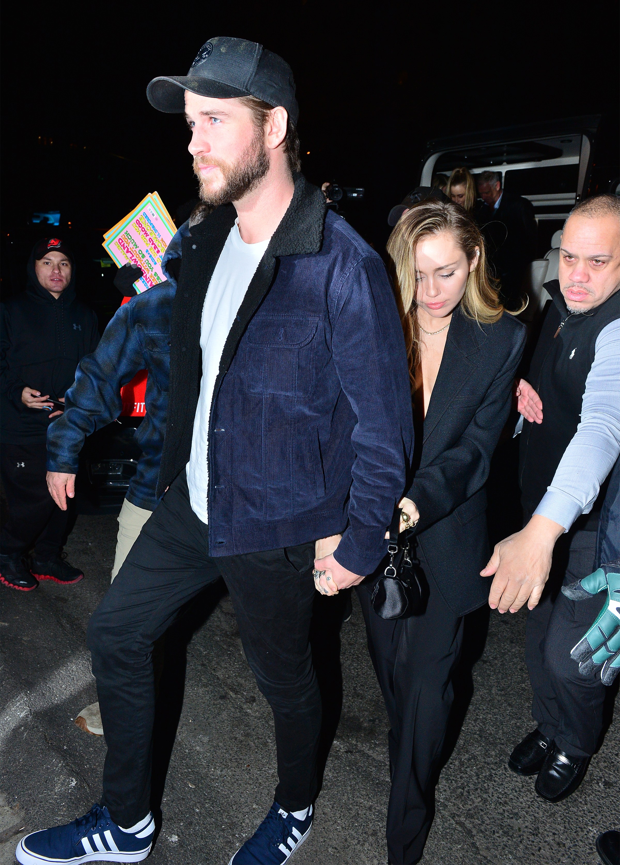 Miley Cyrus, Liam Hemsworth, Holding Hands, NYC