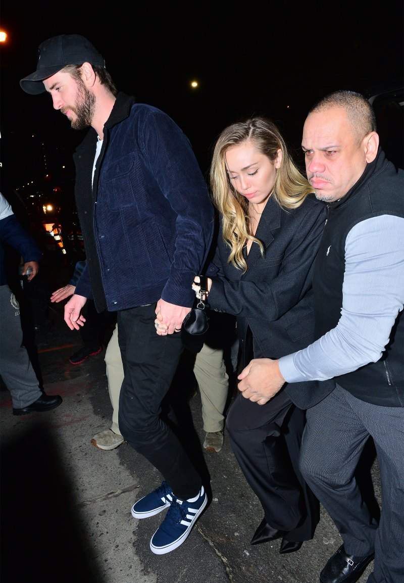 Miley Cyrus, Liam Hemsworth, Holding Hands, NYC