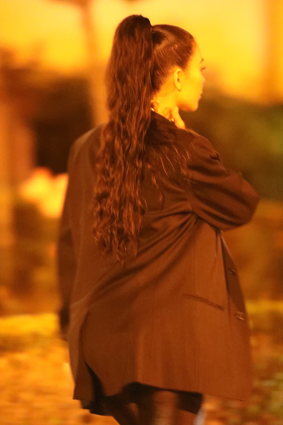 Kim Kardashian dinner in Calabassas.